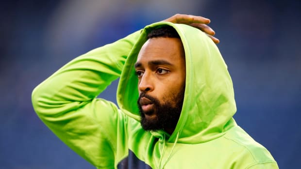 Doug Baldwin prior to a game against the Kansas City Chiefs.
